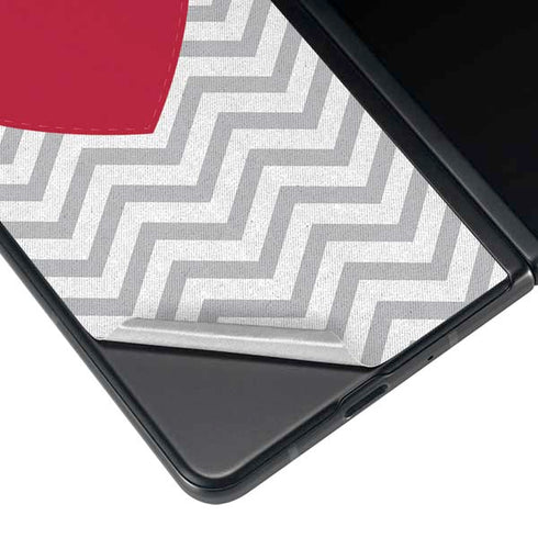 Chevron Heart Galaxy Z Fold4 5G Skin